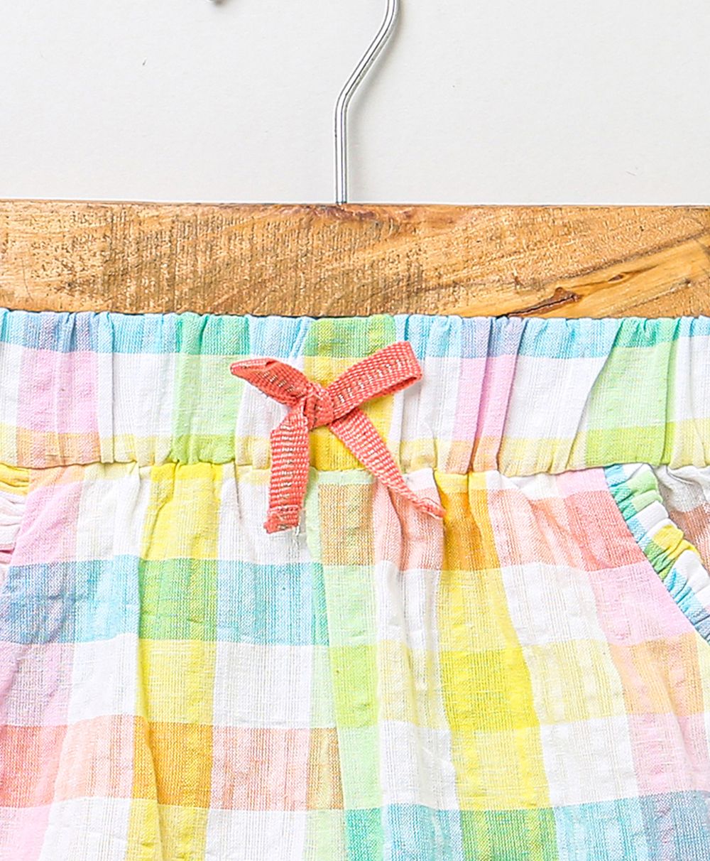 Multicoloured Checks Shorts - Multicoloured