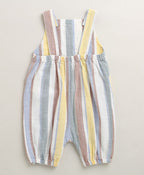Baby Boys' Sunbeam Stripes Organic Cotton Romper & White T-shirt Set - Multi