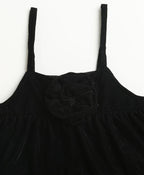 Midnight Velvet Charm Dress - Black