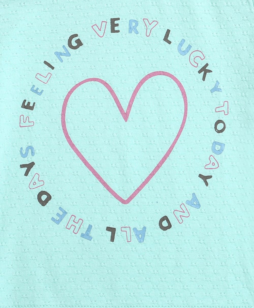 Lucky Heart T-shirt - Blue