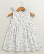 Blossom Breeze Organic Cotton Co-ord Set with A Hat - White