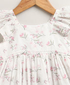 Baby Girl's Organic Cotton Little Meadow Princess Dress & Hairband Set - White