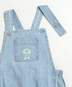 Unisex Denim Koala Print Romper - Blue