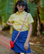 Embroidered Shirt - Yellow