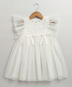 Little Angel White Party Dress- White