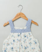 Floral Printed Playsuit - White