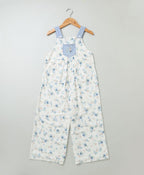 Floral Printed Playsuit - White