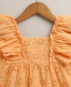 Organic Cotton Sweet Peach Breeze Dress - Orange