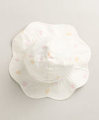Baby Girls' Cotton Buttercup Breeze Romper & Hat Set - White