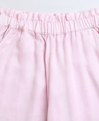 Over Dyed Frill Sleeves Top & Plazzo Pants Co-ord Set - Pink