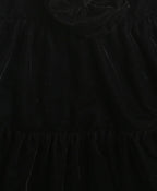Midnight Velvet Charm Dress - Black