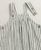 Unisex Little Wanderer Summer Cotton Romper & White T-shirt Set - Grey & White