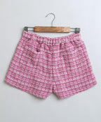 Stylish Floral Print Top And Shorts Coord Set - Pink