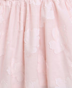 Jacquard Flared Cotton Dress - Rose Pink