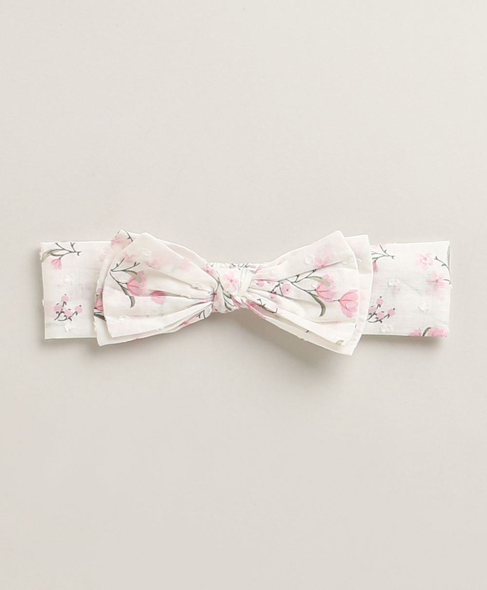 Baby Girl's Organic Cotton Little Meadow Princess Dress & Hairband Set - White