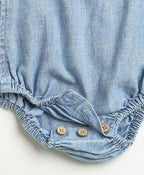 Unisex Denim Koala Print Romper - Blue
