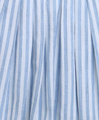 Striped Cotton Sun Dress - Blue & White