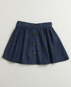 Classic Denim Skirt - Navy