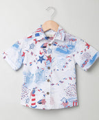 Light House Cotton Shirt - White