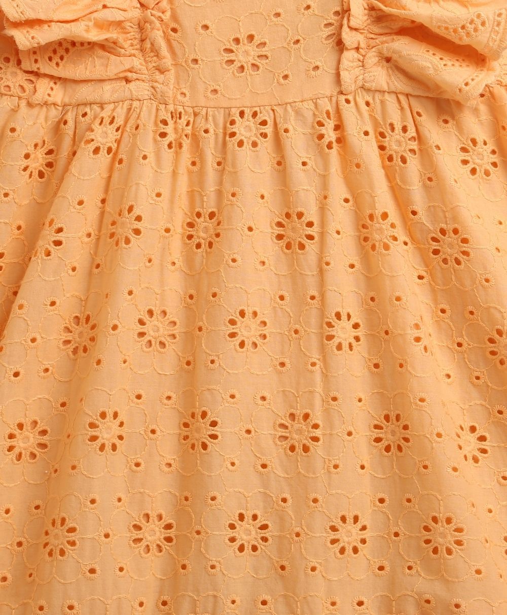 Organic Cotton Sweet Peach Breeze Dress - Orange