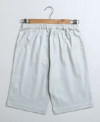 Cotton Twill Shorts - Grey