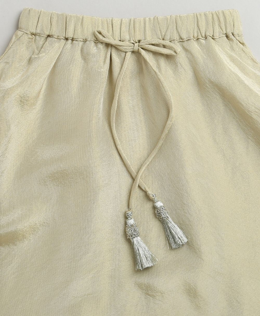 Ivory & Silver Princess Lehenga Set - Golden