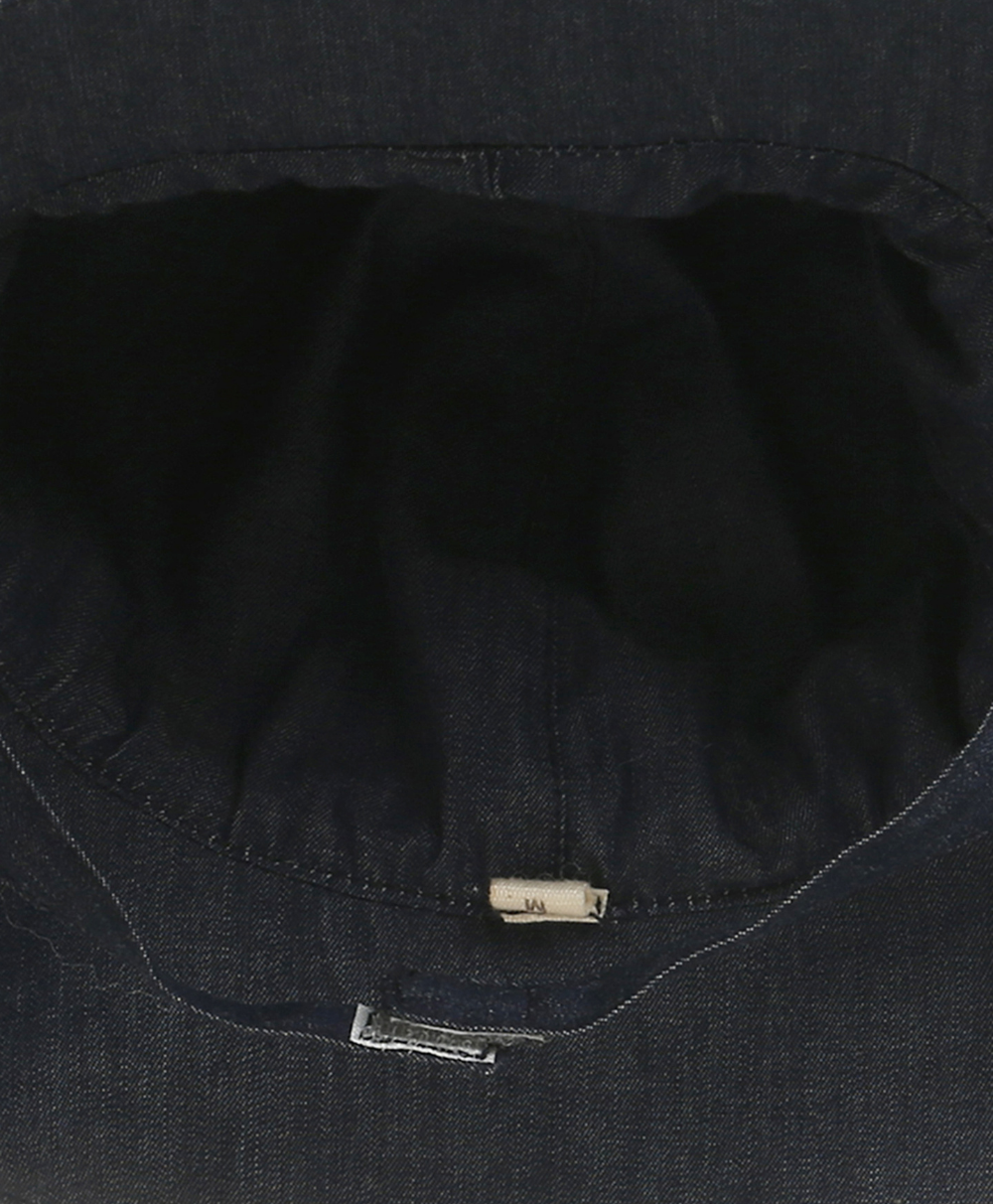 Unisex Essential Soft Tencel Denim Bucket Hat - Navy blue