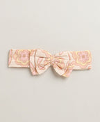 Groovy Bloom Smocked Cotton Romper & Hairband Co-ord Set - Beige
