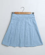 Denim Waistcoat & Skirt Co-ord Set- Blue