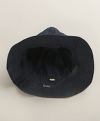 Unisex Essential Soft Tencel Denim Bucket Hat - Navy blue