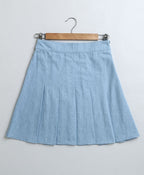Denim Waistcoat & Skirt Co-ord Set- Blue