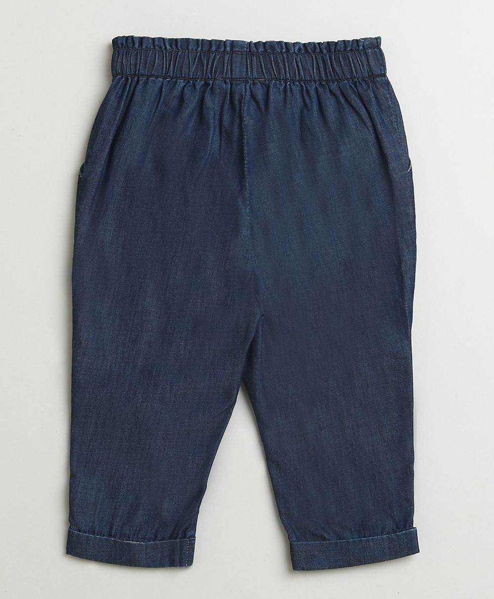 Lucky Heart T-shirt & Denim Explorer Relaxed Jogger Pants Co-ord Set - Blue & Navy