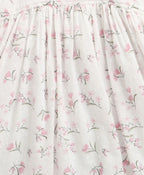 Baby Girl's Organic Cotton Little Meadow Princess Dress & Hairband Set - White