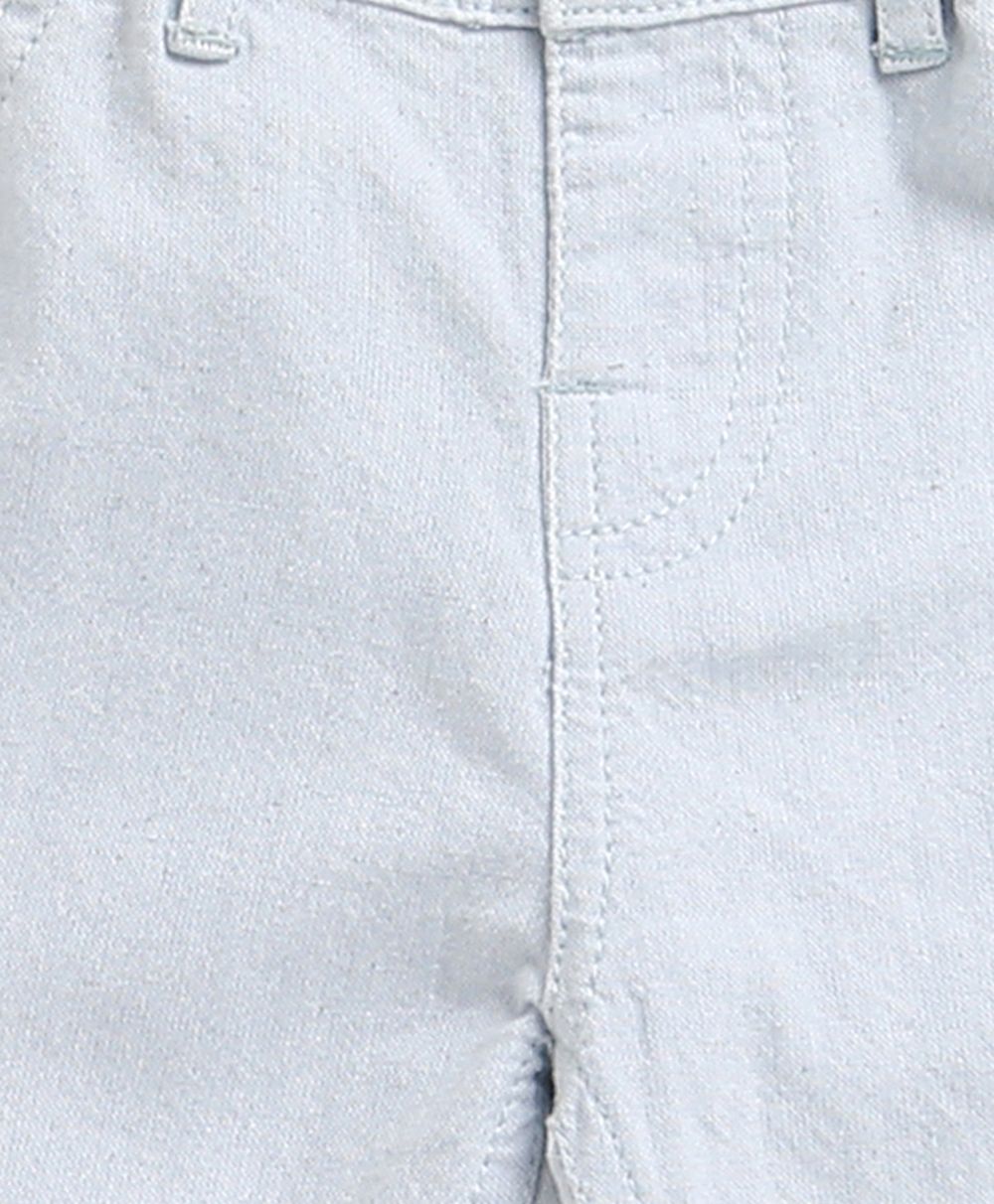 Baby Boys' Mint Stripes Co-ord Set - White & Blue