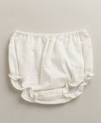 Pure Grace Organic Cotton Dress & Bloomer Set – White