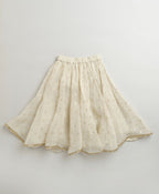 The Golden Dots Gharara Set - Golden & White
