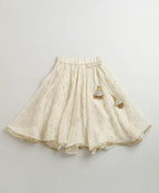 The Golden Dots Gharara Set - Golden & White