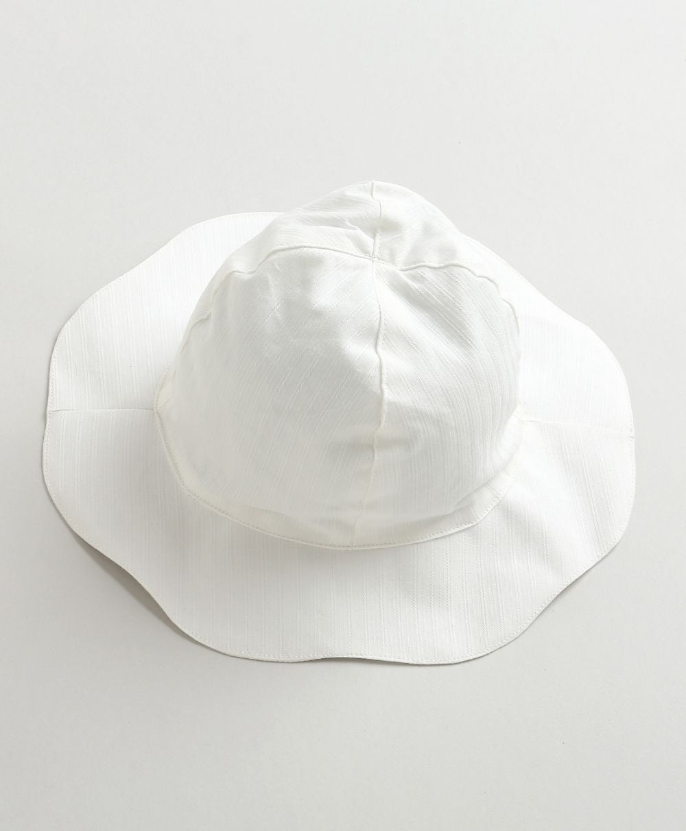 Soft White Baby Sun Hat - White