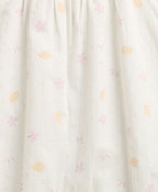 Baby Girls' Cotton Buttercup Breeze Romper & Hat Set - White
