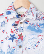 Light House Cotton Shirt - White