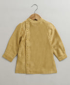 The Royal Golden Kurta Set - Golden & White