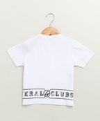 Unisex Jaws Graphic Cotton T-shirt  - Streetwear - White