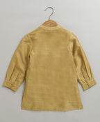 The Royal Golden Kurta Set - Golden & White