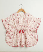 Scarlet Bloom Organic Cotton Kimono Dress - Off White