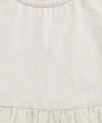 Organic Cotton Classic Charm Bib & Bonnet- White