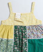 Floral Fusion Cargo Chic Set - Yellow & Green