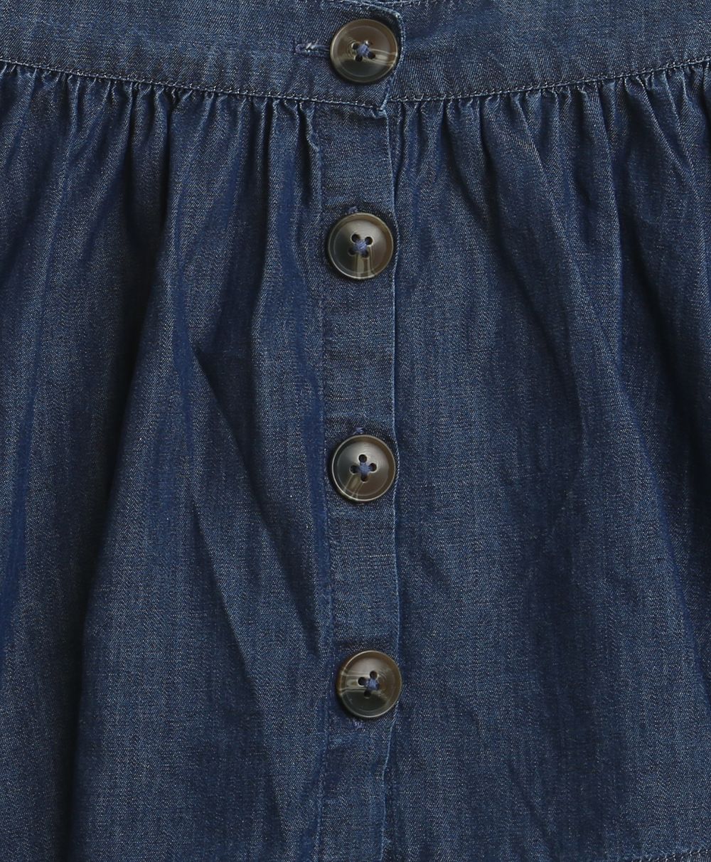 Classic Denim Skirt - Navy
