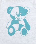 Teddy Bear Co-ord Set - Grey & Blue