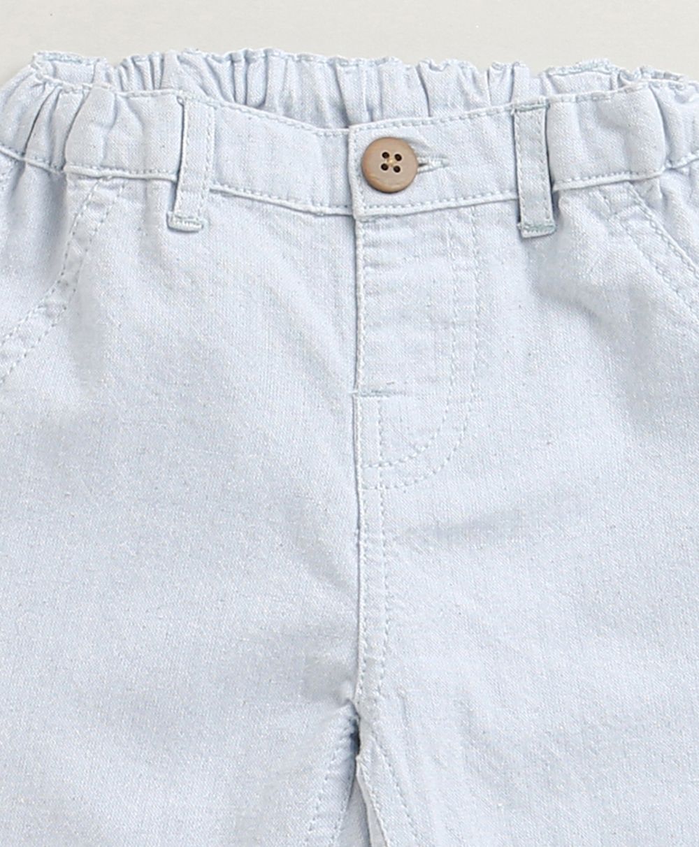 Baby Boys' Mint Stripes Co-ord Set - White & Blue