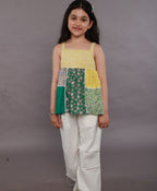 Tiered Top - Yellow & Green